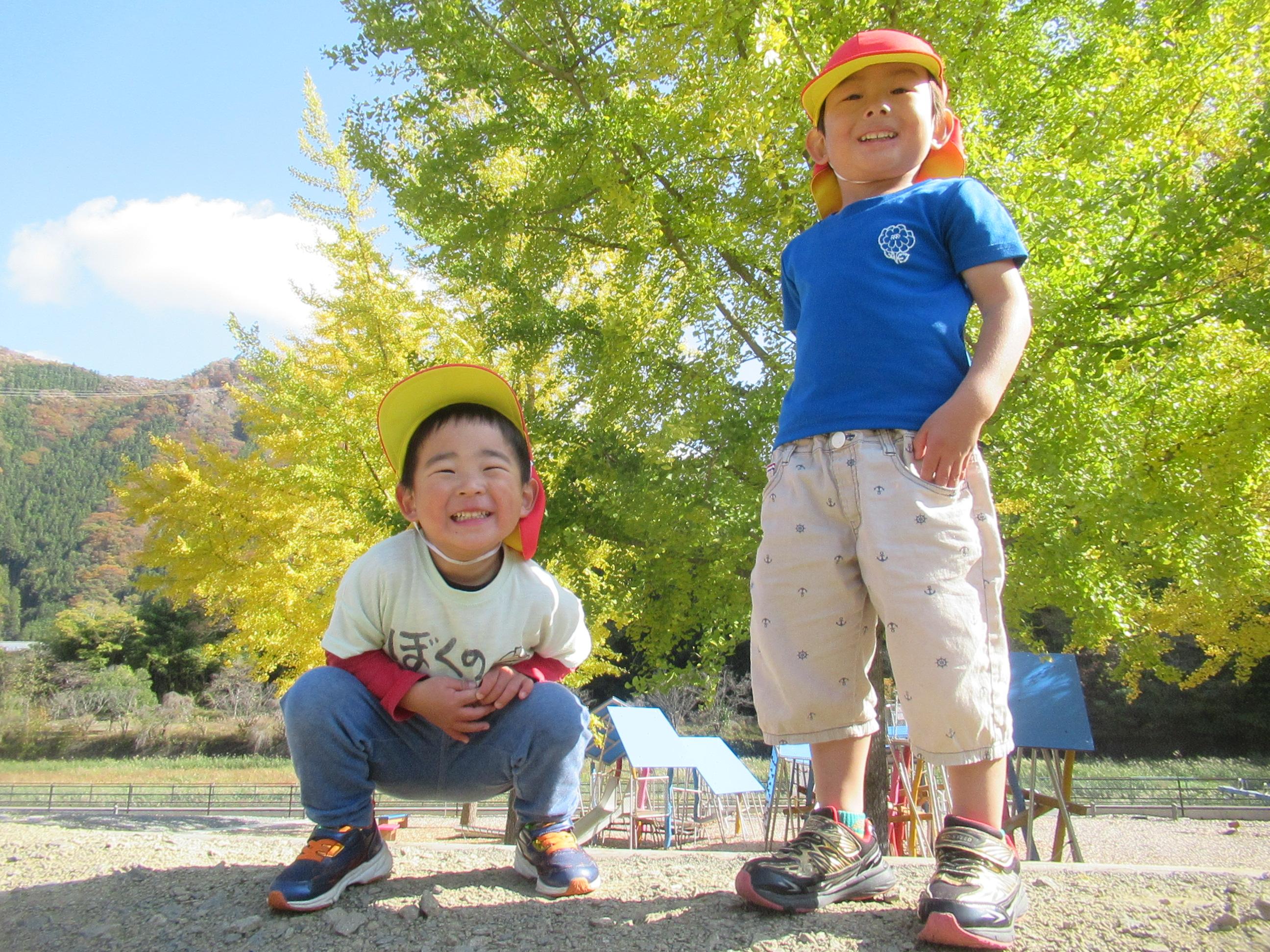 上野村が園庭です